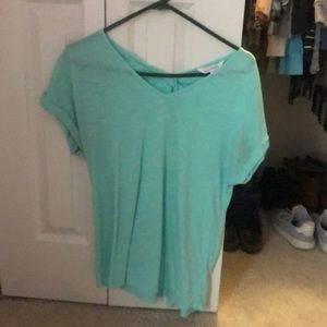 Charming Charlie shirt, blue, size medium